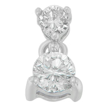将图片加载到图库查看器，14K White Gold 1/2 cttw Round Cut Diamond Pendant Necklace (I-J, I1-I2)
