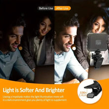 Load image into Gallery viewer, 80 LED Clip-On Rechargeable Selfie Ring Light
