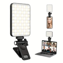 Load image into Gallery viewer, 80 LED Clip-On Rechargeable Selfie Ring Light
