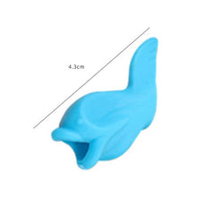 Load image into Gallery viewer, 80 Pcs Silicone Pencil Writing Correction Device for For Child Children Learning Aid Grip Stationery Fish Pen Grip Holder Writing Aid Pencil Holder for Children Students Adults Silicone Pen Grip Corrector
