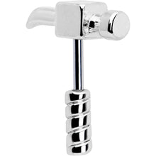 Load image into Gallery viewer, 16G 1/4 Optical Illusion Hammer Cartilage Tragus Earring
