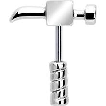 Load image into Gallery viewer, 16G 1/4 Optical Illusion Hammer Cartilage Tragus Earring
