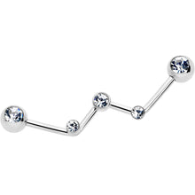 将图片加载到图库查看器，14G Clear Gem Constellation Style Project Bar 32mm
