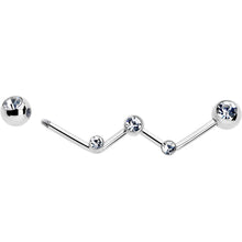 将图片加载到图库查看器，14G Clear Gem Constellation Style Project Bar 32mm
