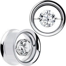 Load image into Gallery viewer, Gem Floating Screw Fit Tunnel Plug Set Available Sizes 8mm to 16mm
