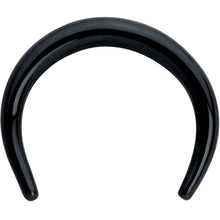 Load image into Gallery viewer, 14G 5/16 Black Pincher Crescent Taper
