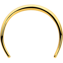 Load image into Gallery viewer, 16G 3/8 Gold Tone Pincher Crescent Taper

