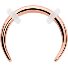 Load image into Gallery viewer, 16G 5/16 Rose Gold Tone Pincher Crescent Taper
