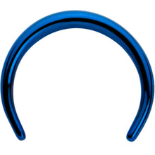 Load image into Gallery viewer, 14G 3/8 Blue Pincher Crescent Taper
