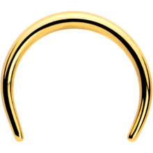 Load image into Gallery viewer, 14G 3/8 Gold Tone Pincher Crescent Taper

