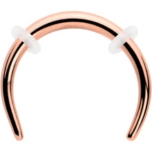 Load image into Gallery viewer, 14G 3/8 Rose Gold Tone Pincher Crescent Taper
