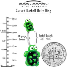 将图片加载到图库查看器，Texture Turtles Double Mount Belly Ring
