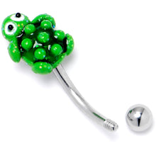 Load image into Gallery viewer, 16G 5/16 Texture Turtle Curved Eyebrow Ring
