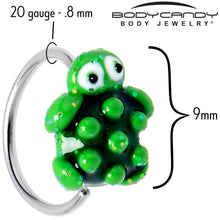 将图片加载到图库查看器，20G 5/16 Texture Turtle Nose Hoop
