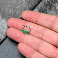 Load image into Gallery viewer, 16G 5/16 Textured Turtle Trio Cartilage Clicker
