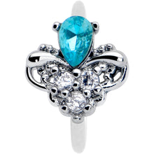 将图片加载到图库查看器，20G 5/16 Blue Gem Style Simplicity Nose Hoop
