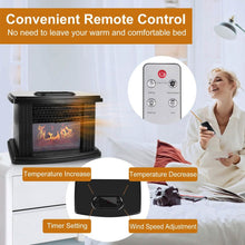 将图片加载到图库查看器，800W Artificial Flame Stove Electric Fireplace Heater
