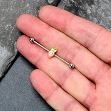 Load image into Gallery viewer, 14G Surprise Carrot Easter Bunny Industrial Barbell 38mm
