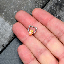 Load image into Gallery viewer, 16G 5/16 Surprise Carrot Easter Bunny Cartilage Clicker
