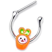 Load image into Gallery viewer, 16G 5/16 Surprise Carrot Easter Bunny Cartilage Clicker
