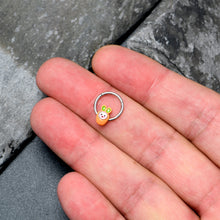 Load image into Gallery viewer, 16G 3/8 Surprise Carrot Easter Bunny Hinged Segment Ring
