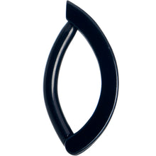 将图片加载到图库查看器，Clear CZ Gem Black Forward Facing Hinged Belly Hoop

