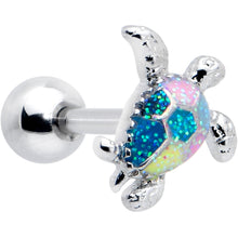 Load image into Gallery viewer, 16G 1/4 Glitter Turtle Cartilage Tragus Earring
