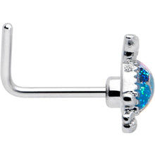 将图片加载到图库查看器，20G 7mm Glitter Turtle L Shape Nose Ring
