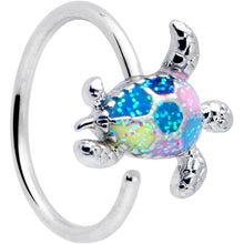 Load image into Gallery viewer, 20G 5/16 Glitter Turtle Nose Hoop
