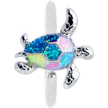 Load image into Gallery viewer, 20G 5/16 Glitter Turtle Nose Hoop
