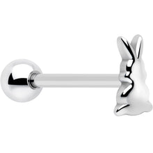 Load image into Gallery viewer, Bunny Rabbit Easter Barbell Tongue Ring
