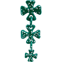 Load image into Gallery viewer, 16G 5/16 Polka Dot Shamrock Dangle Cartilage Tragus Earring
