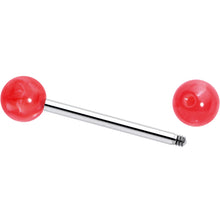Load image into Gallery viewer, Color Acrylic Ball Tongue Ring Surgical Steel Barbell
