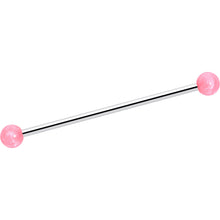 Load image into Gallery viewer, 14G Color Acrylic Ball Industrial Barbell 38mm

