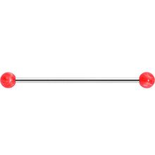 Load image into Gallery viewer, 14G Color Acrylic Ball Industrial Barbell 38mm
