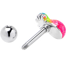 Load image into Gallery viewer, 16G 1/4 Hot Tropical Pineapple Cartilage Tragus Earring
