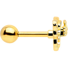 Load image into Gallery viewer, 16G 1/4 Vitrail Gem Gold Tone Classic Butterfly Cartilage Earring
