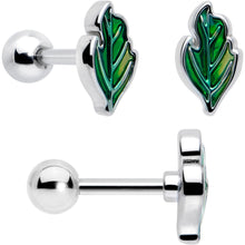 Load image into Gallery viewer, 16G 1/4 Ladybug Hippie Flower Cartilage Tragus Earring Set of 3

