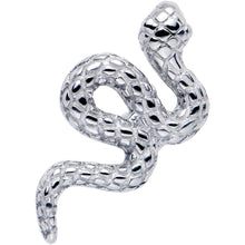 将图片加载到图库查看器，Coiled Serpent Snake Barbell Tongue Ring
