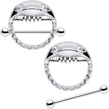 将图片加载到图库查看器，14G 9/16 Shark Bite Nipple Shield Set
