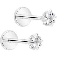 将图片加载到图库查看器，3mm CZ Star Flat Back Stud Earrings - 1 Pair
