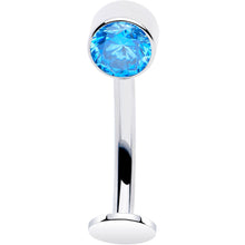将图片加载到图库查看器，Bezel Gem Titanium Threadless Floating Belly Ring
