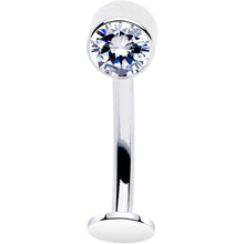 将图片加载到图库查看器，Bezel Gem Titanium Threadless Floating Belly Ring
