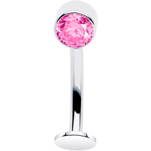 将图片加载到图库查看器，Bezel Gem Titanium Threadless Floating Belly Ring
