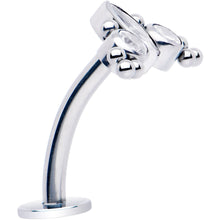 将图片加载到图库查看器，Gem Trio Titanium Push In Threadless Floating Belly Ring
