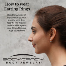 Load image into Gallery viewer, 20G Ball End Implant Grade Titanium Open Hoop Earrings
