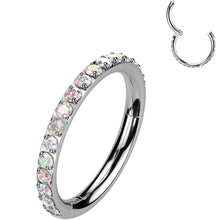 将图片加载到图库查看器，Micro Gem Titanium Hinged Nose Hoop
