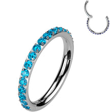 将图片加载到图库查看器，Micro Gem Titanium Hinged Nose Hoop
