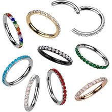 将图片加载到图库查看器，Micro Gem Titanium Hinged Nose Hoop
