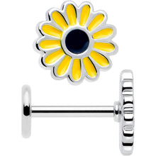 Load image into Gallery viewer, Cheery Sunflower Flat Back Earring Set of 2
